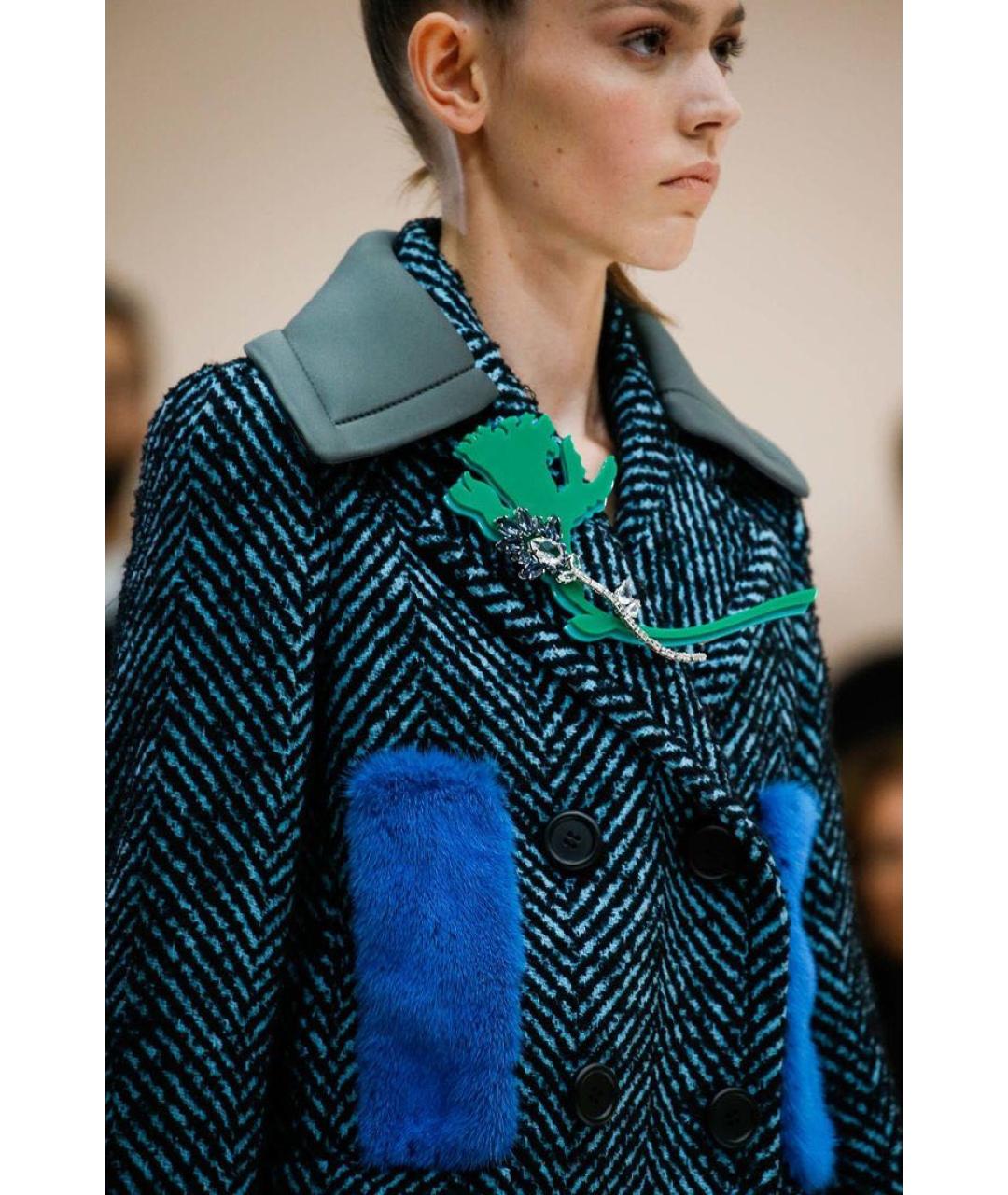 PRADA Мульти шерстяное пальто, фото 6