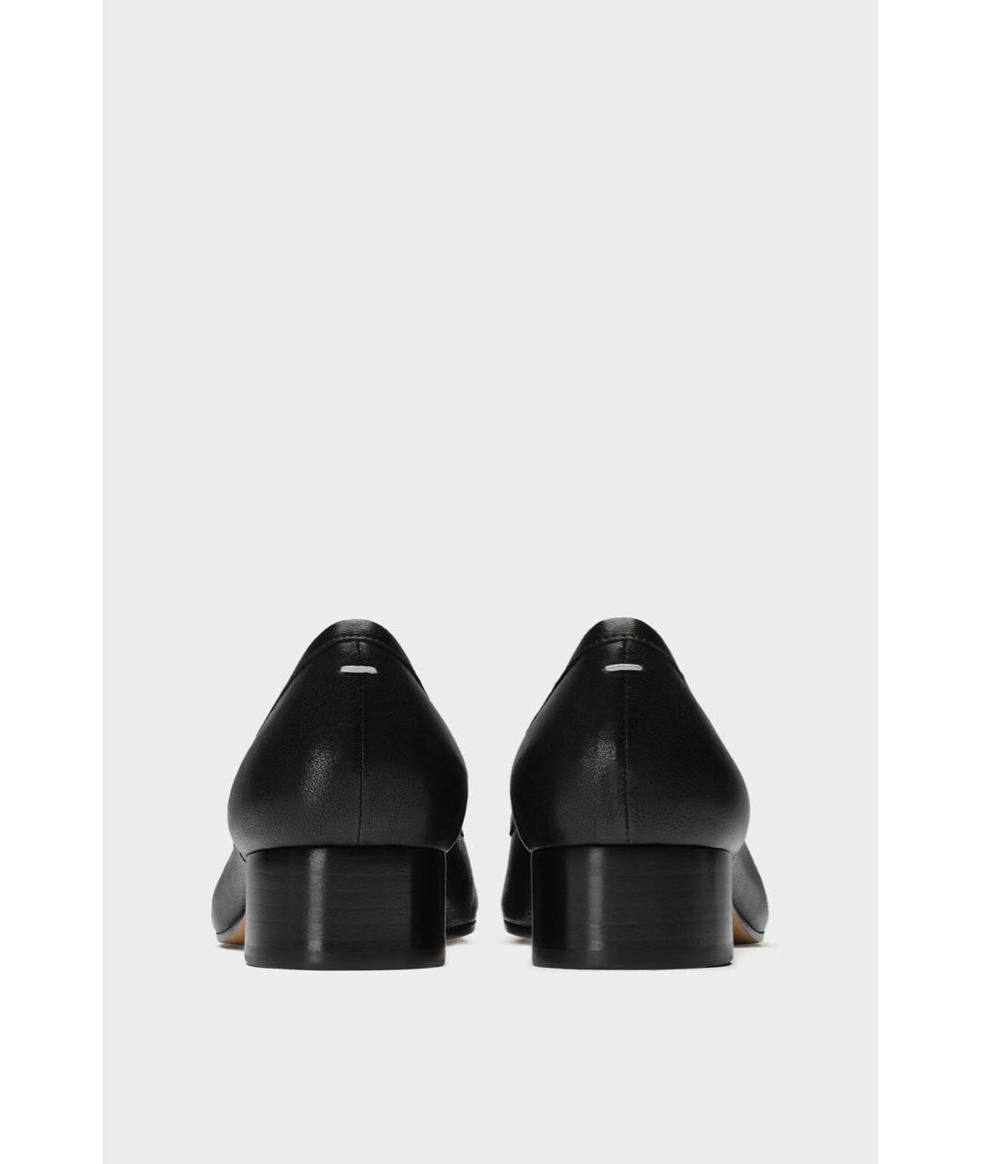 MAISON MARGIELA Черные кожаные балетки, фото 3