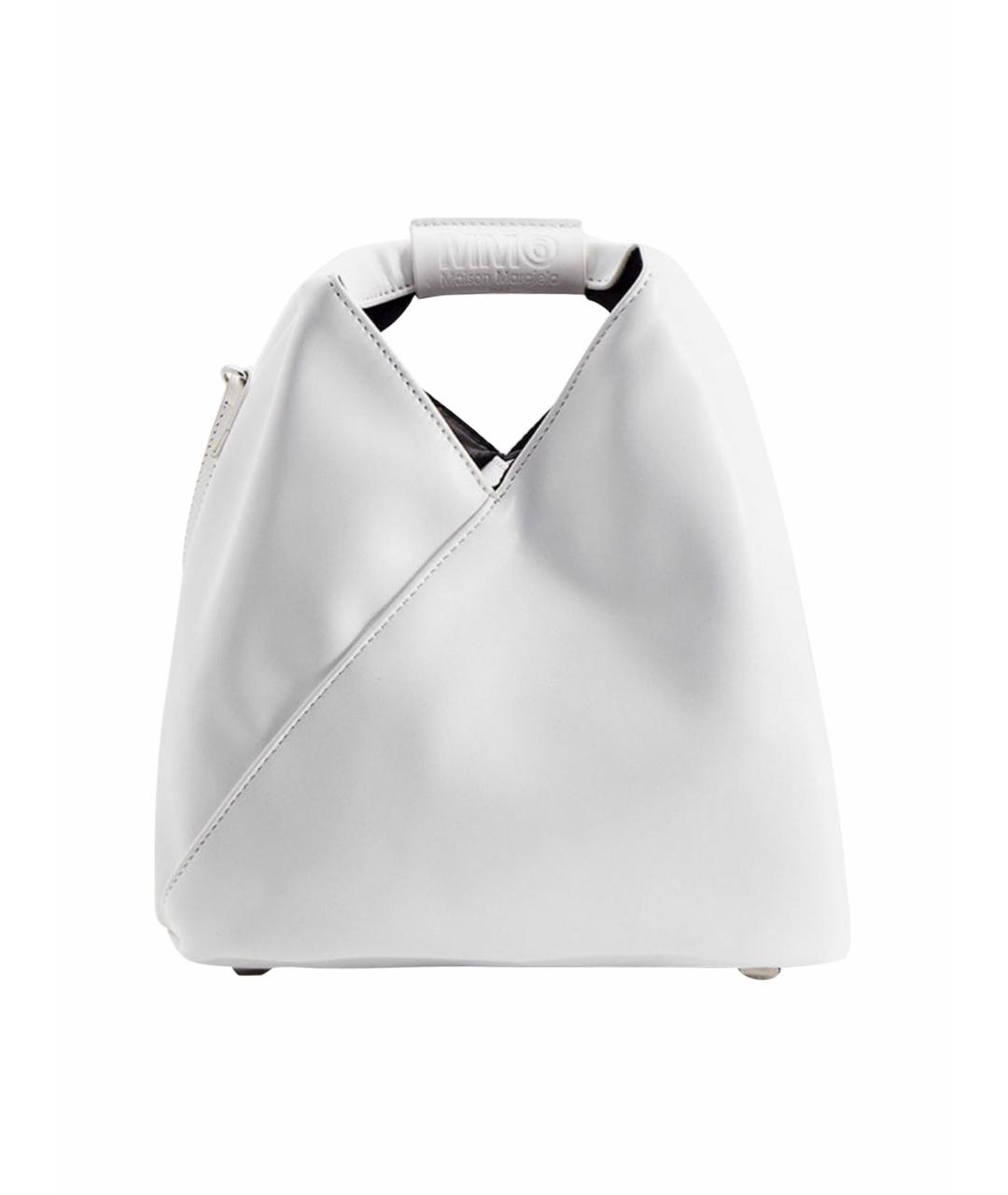 MM6 MAISON MARGIELA Белая кожаная сумка через плечо, фото 1