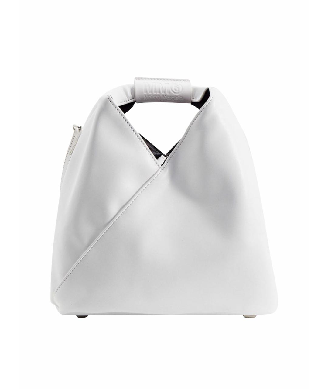 MM6 MAISON MARGIELA Белая кожаная сумка через плечо, фото 8