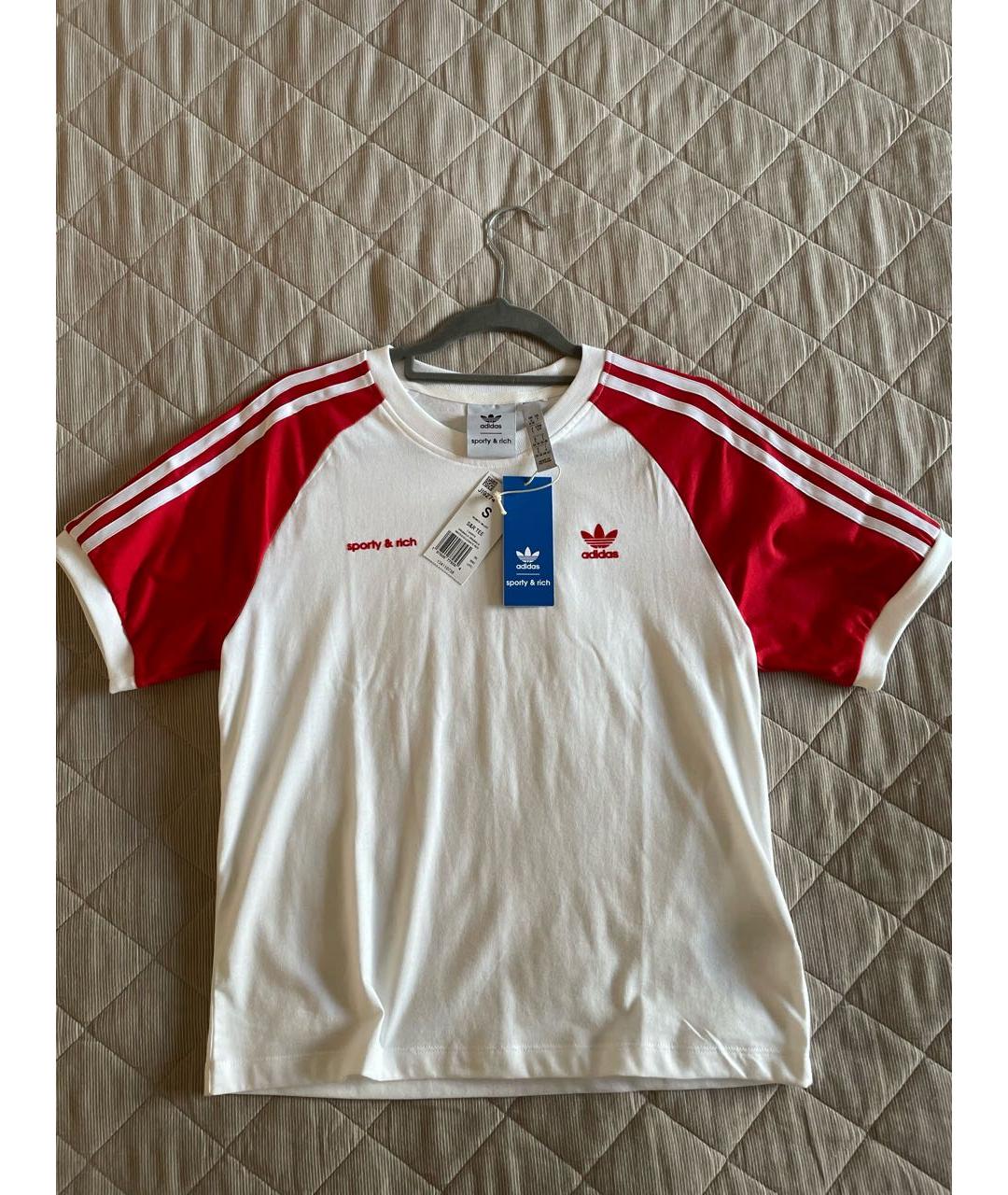 SPORTY AND RICH Белая хлопковая футболка, фото 5