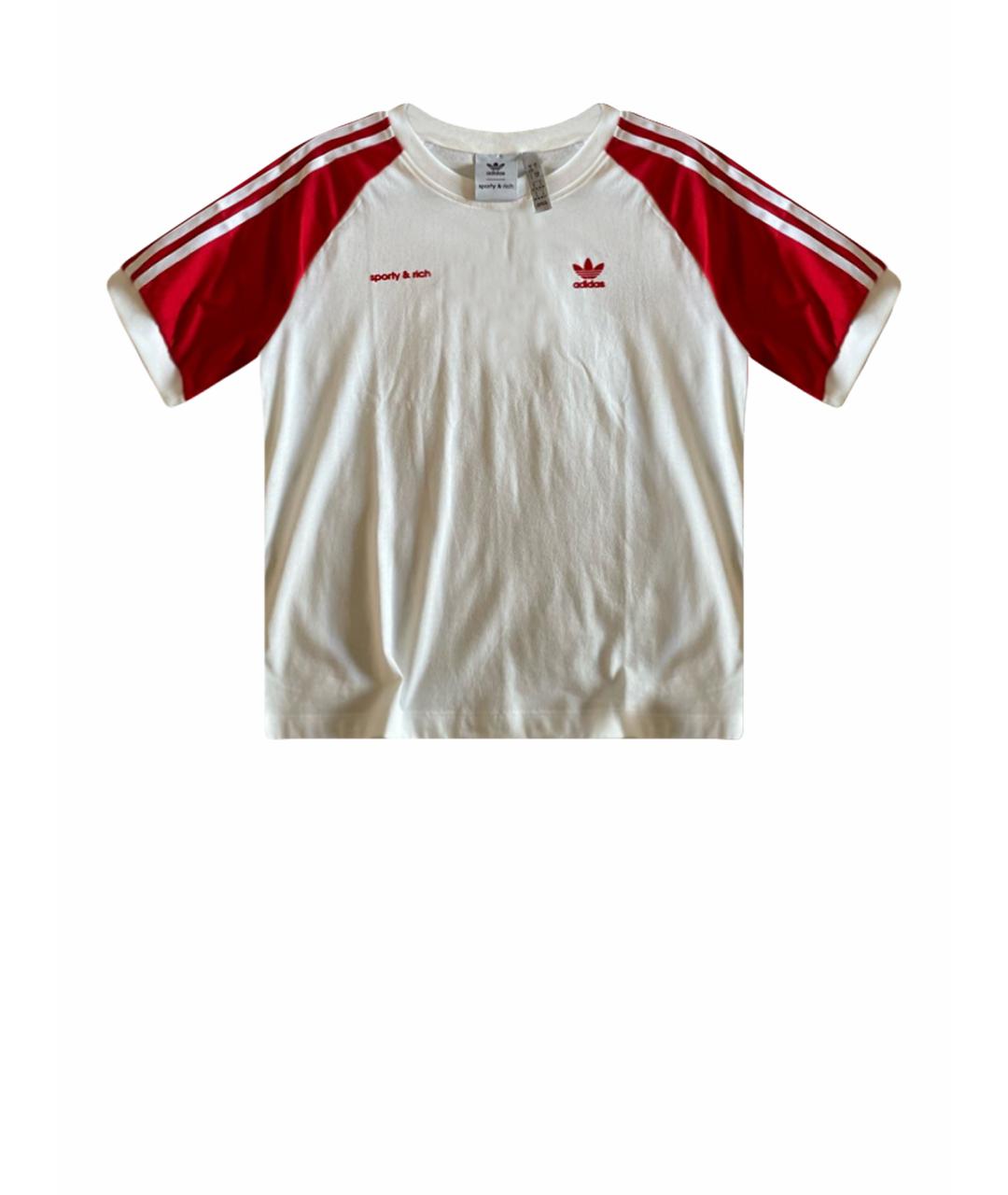 SPORTY AND RICH Белая хлопковая футболка, фото 1