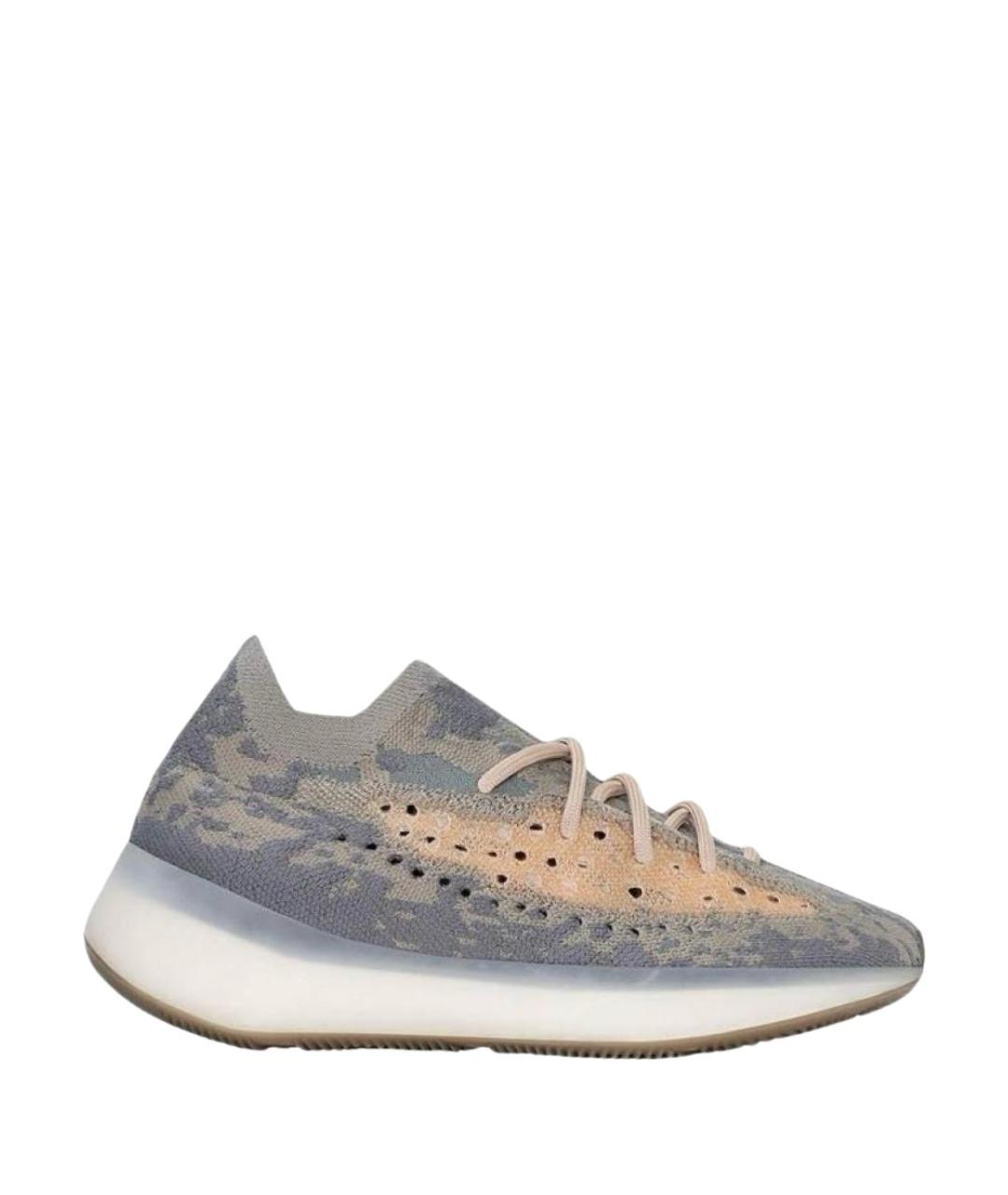 ADIDAS YEEZY Серые текстильные кроссовки, фото 1