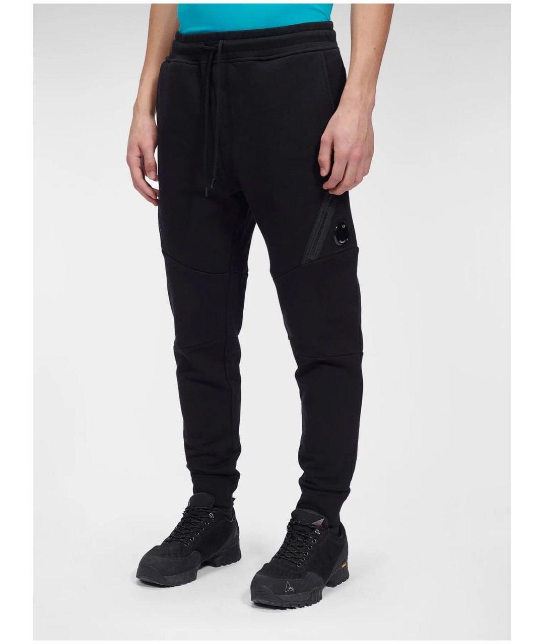 CP COMPANY Черные хлопковые повседневные брюки, фото 2