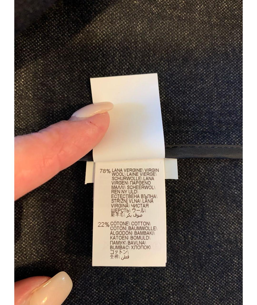 BRUNELLO CUCINELLI Темно-синий шерстяной жакет/пиджак, фото 6