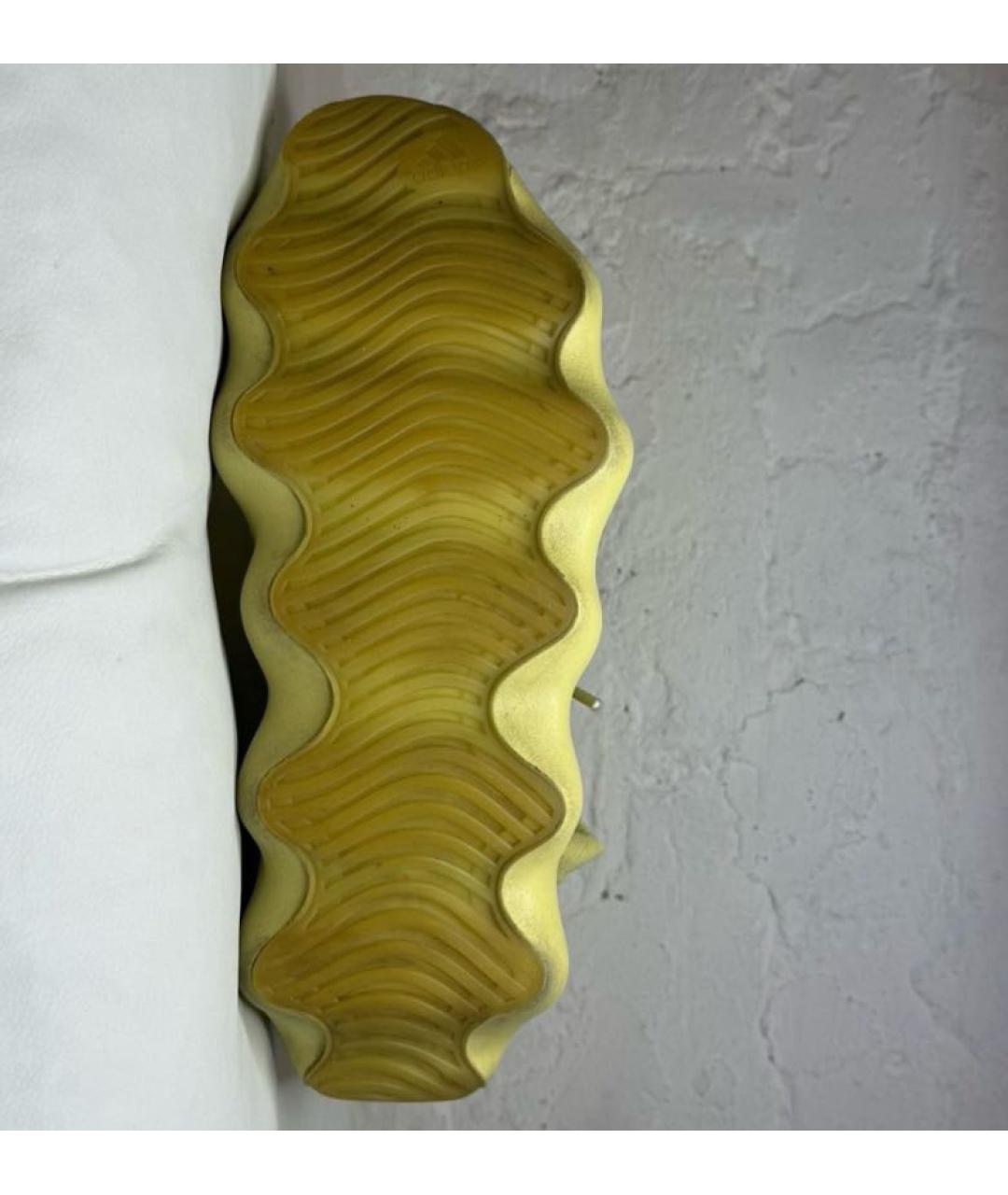 ADIDAS YEEZY Зеленые текстильные кроссовки, фото 2