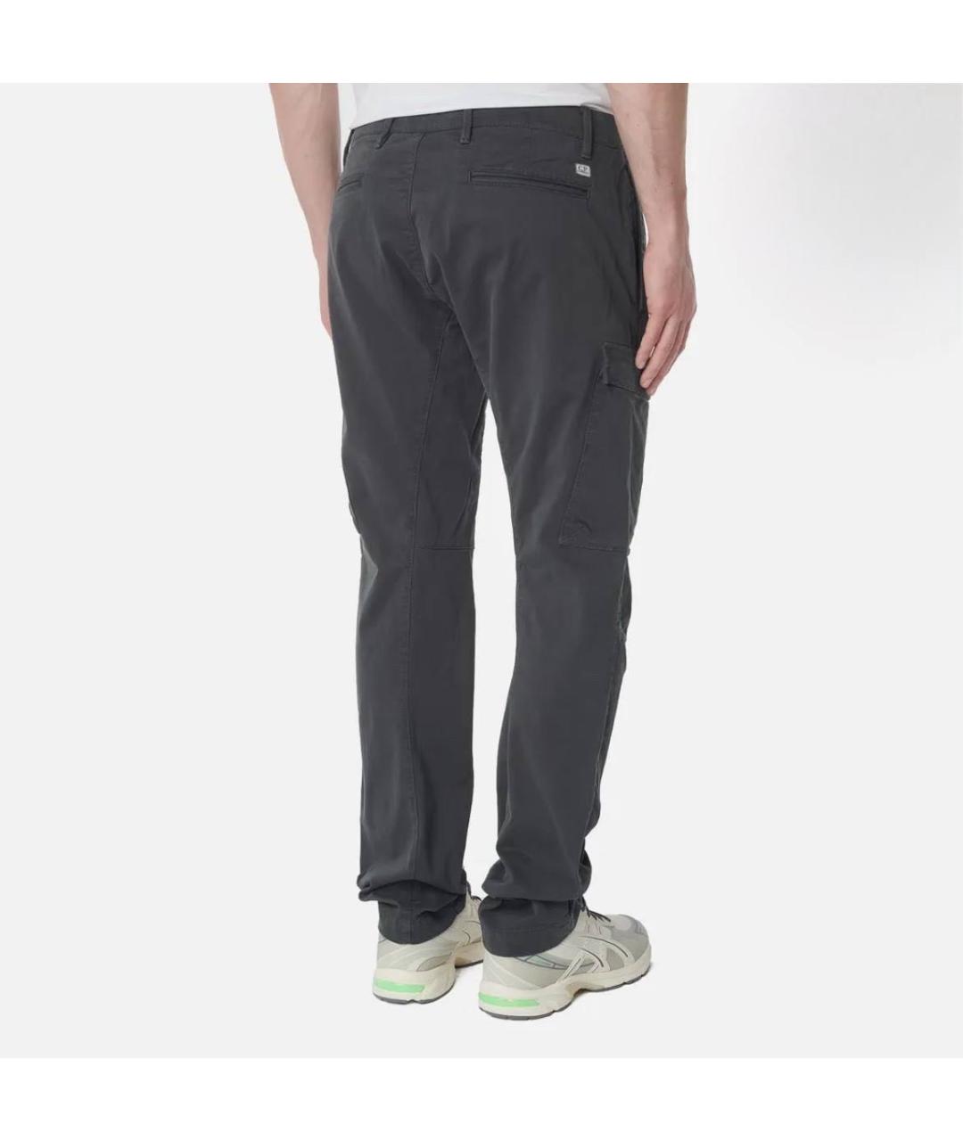 CP COMPANY Антрацитовые хлопковые повседневные брюки, фото 3