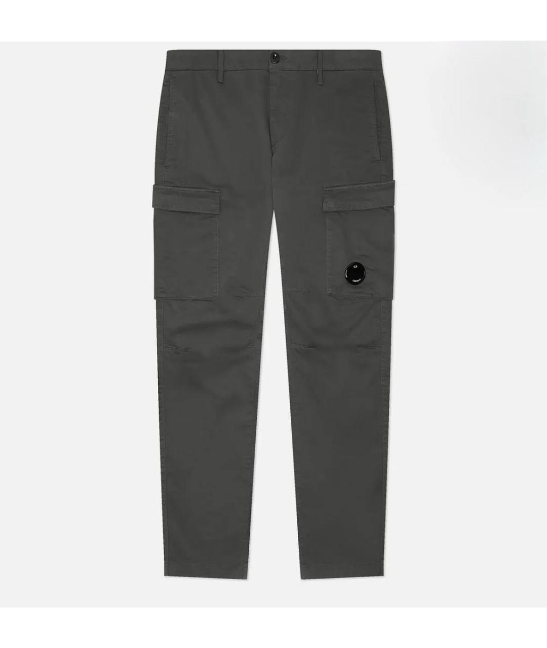 CP COMPANY Антрацитовые хлопковые повседневные брюки, фото 4