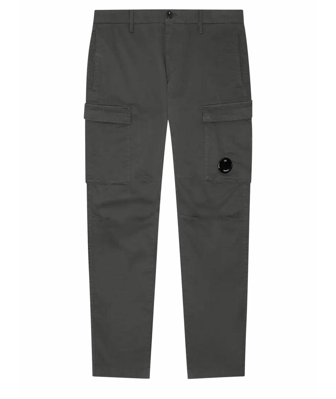 CP COMPANY Антрацитовые хлопковые повседневные брюки, фото 1
