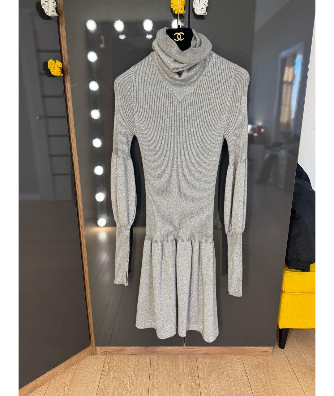 CHANEL Серебряное повседневное платье, фото 9