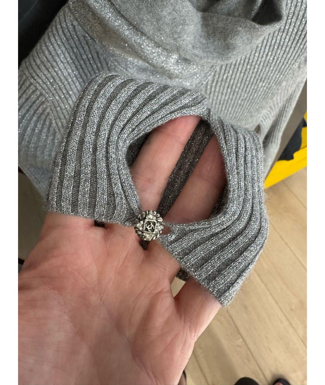 CHANEL Серебряное повседневное платье, фото 5