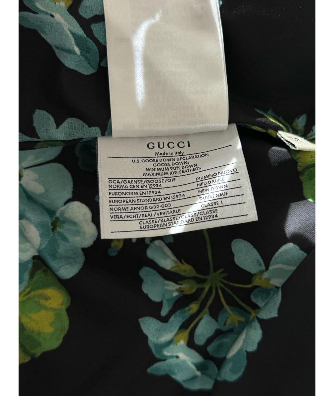 GUCCI Синий полиамидовый пуховик, фото 8