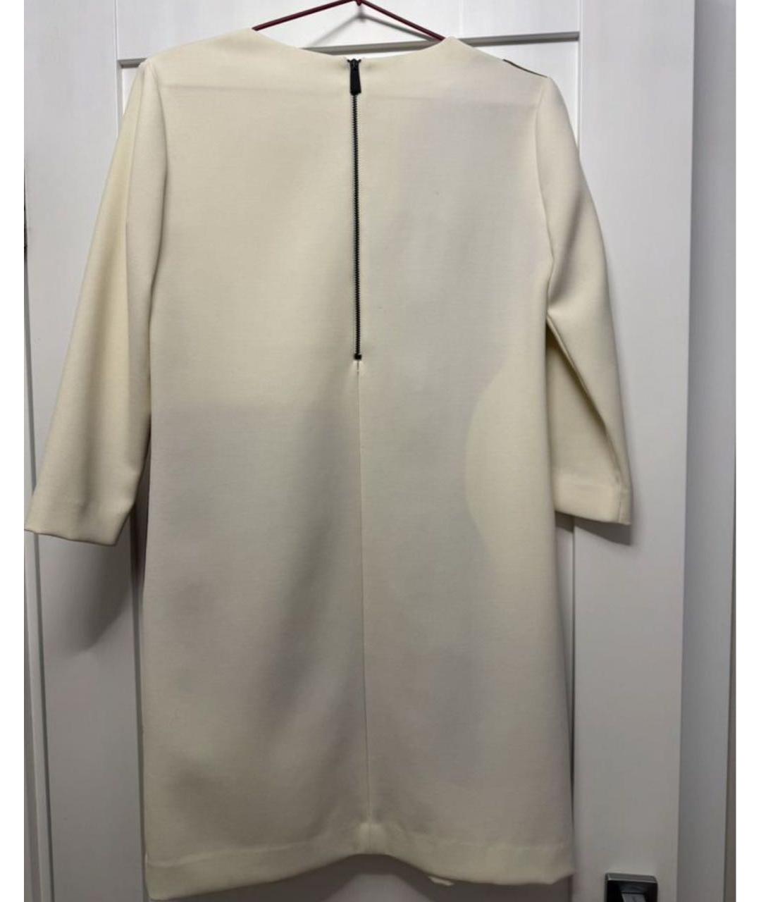 PINKO Белое вискозное повседневное платье, фото 2