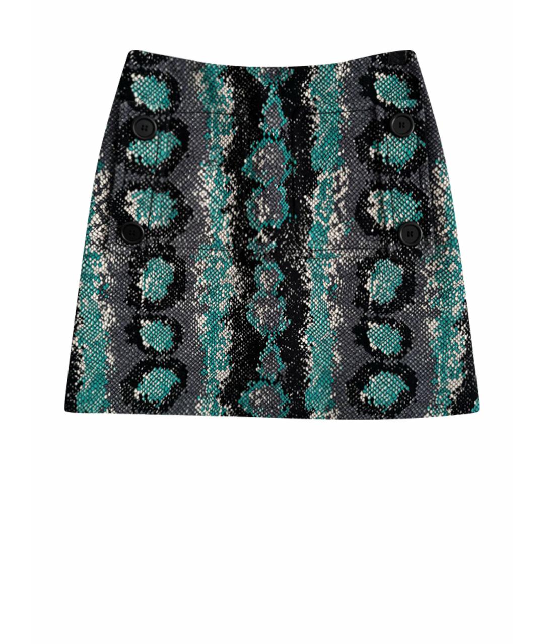 PRADA Мульти шерстяная юбка мини, фото 1