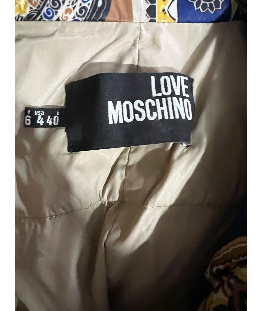 LOVE MOSCHINO Мульти синтетическая куртка, фото 3