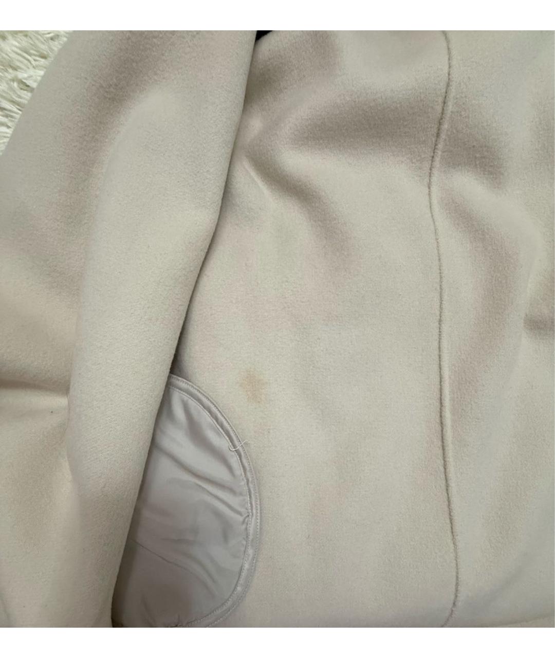 MAX MARA STUDIO Бежевое шерстяное пальто, фото 3