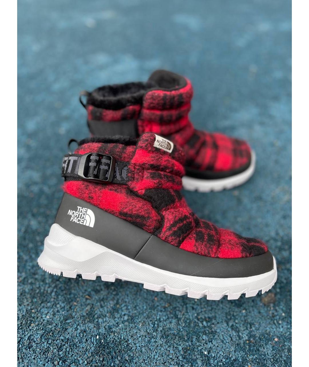 THE NORTH FACE Бордовые текстильные ботинки, фото 8