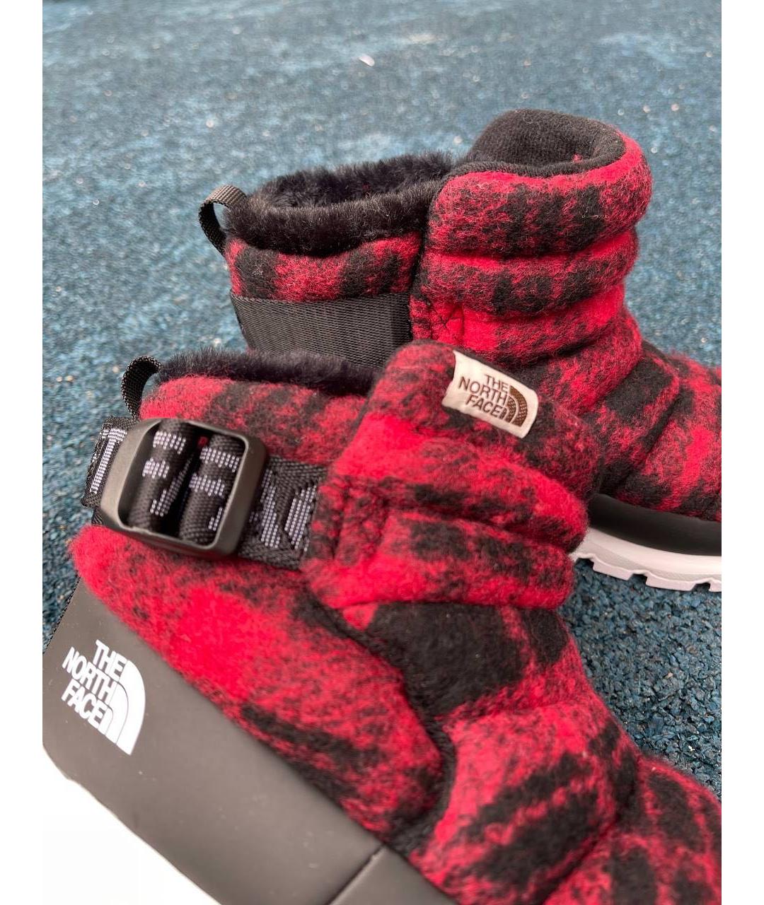 THE NORTH FACE Бордовые текстильные ботинки, фото 2