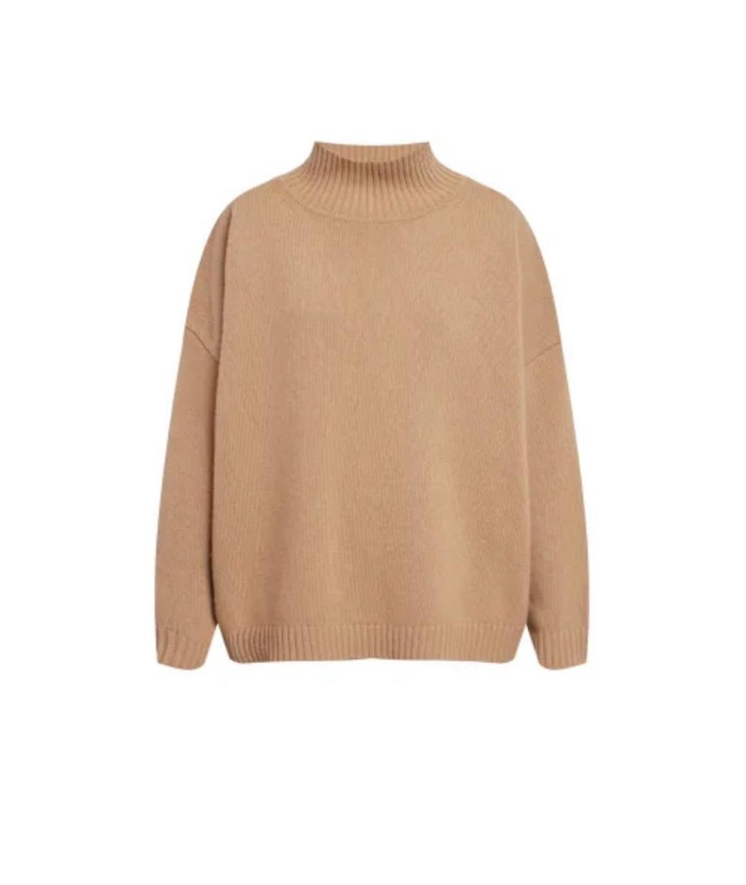 WEEKEND MAX MARA Бежевый шерстяной джемпер / свитер, фото 9