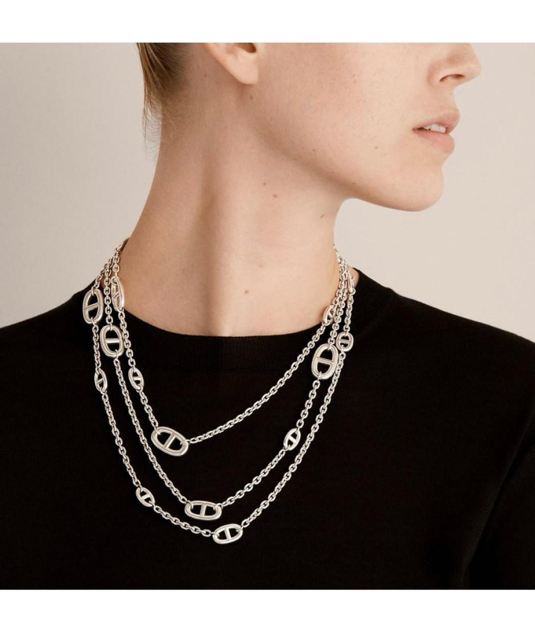 HERMES Серебряная серебряная цепочка, фото 4