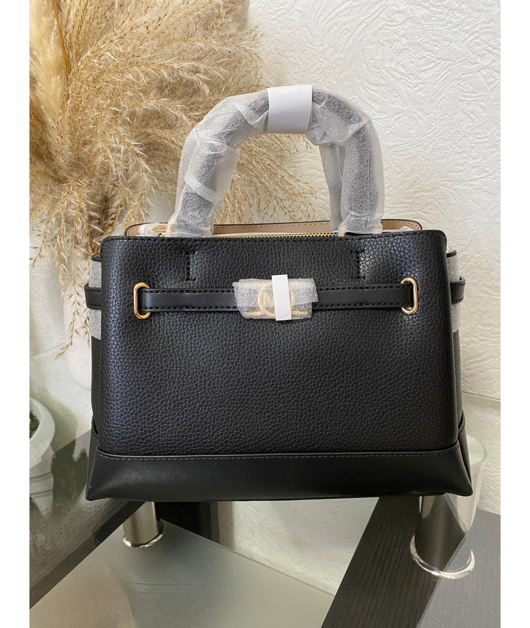 MICHAEL KORS Черная кожаная сумка с короткими ручками, фото 5