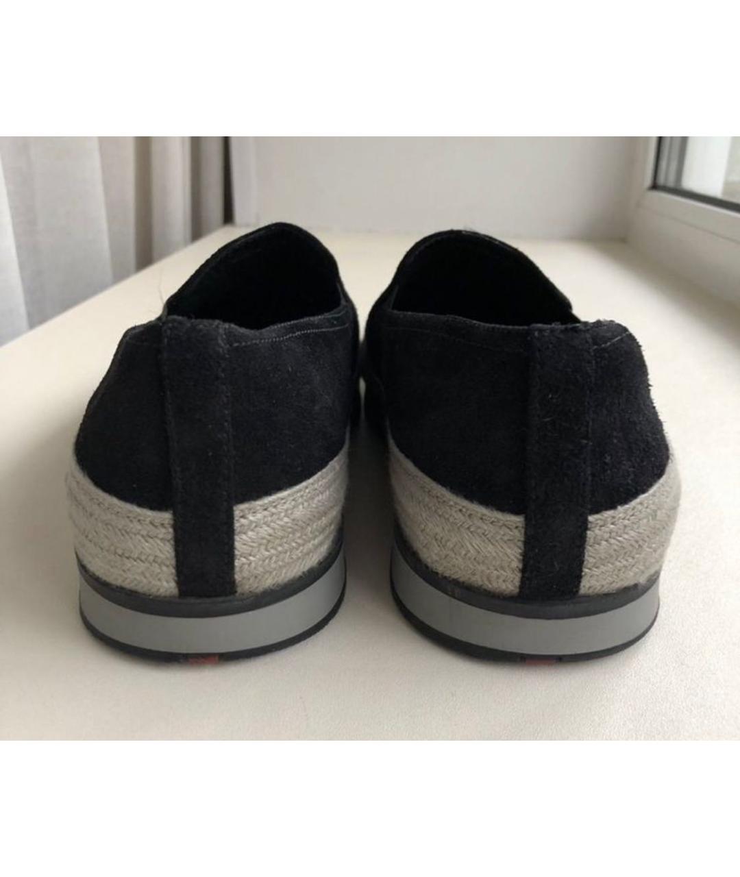 PRADA Черные замшевые эспадрильи, фото 5