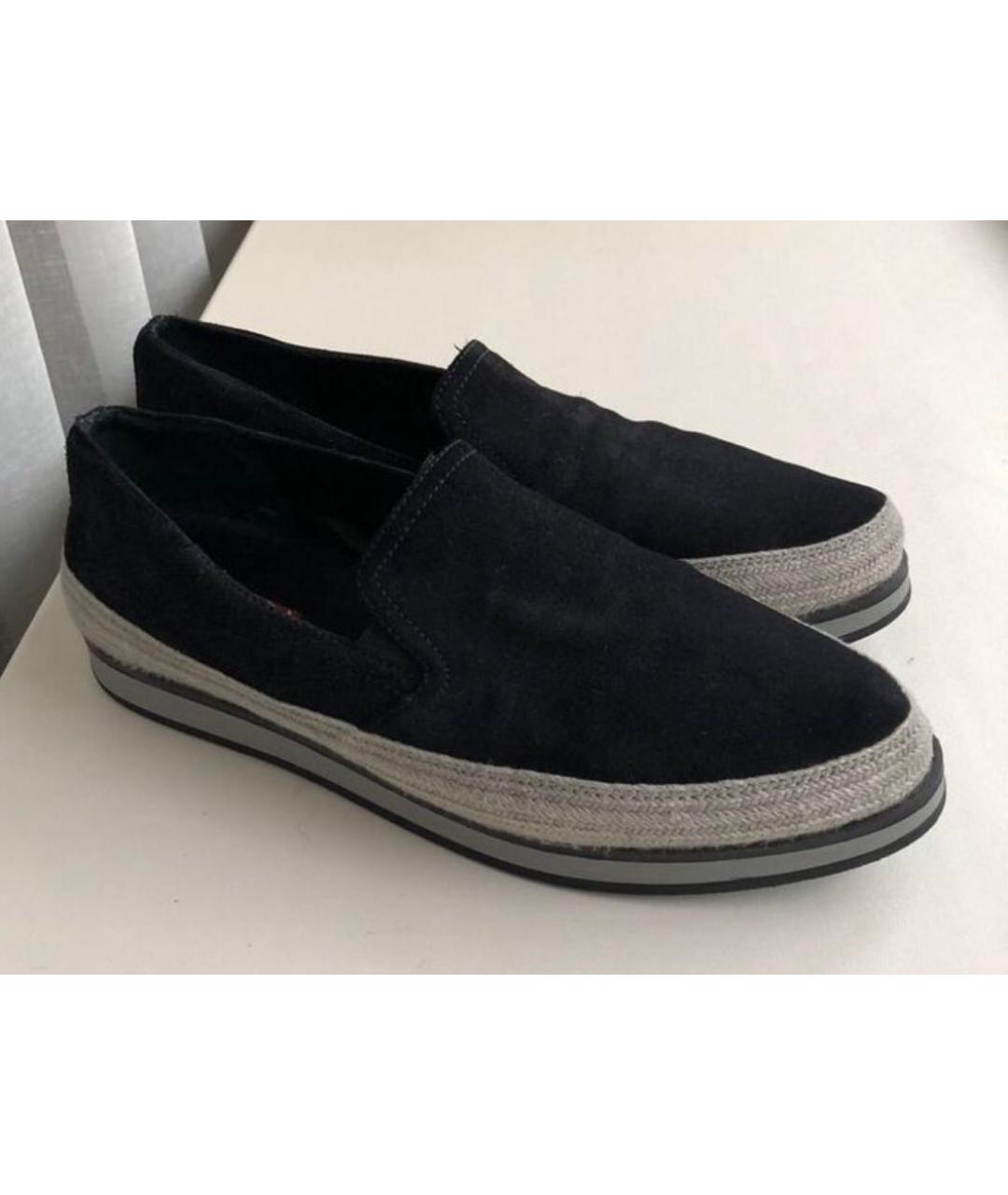 PRADA Черные замшевые эспадрильи, фото 9