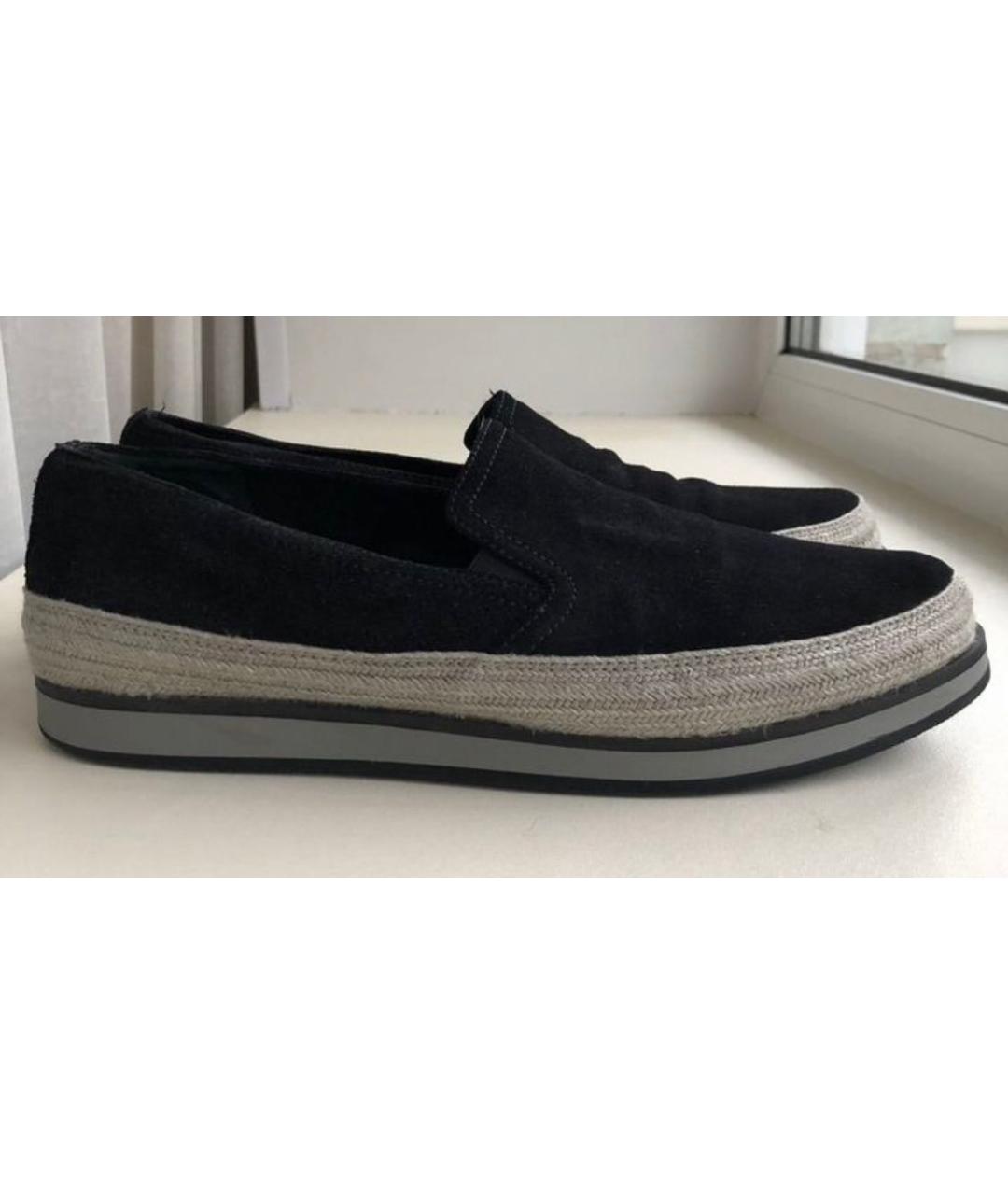 PRADA Черные замшевые эспадрильи, фото 2