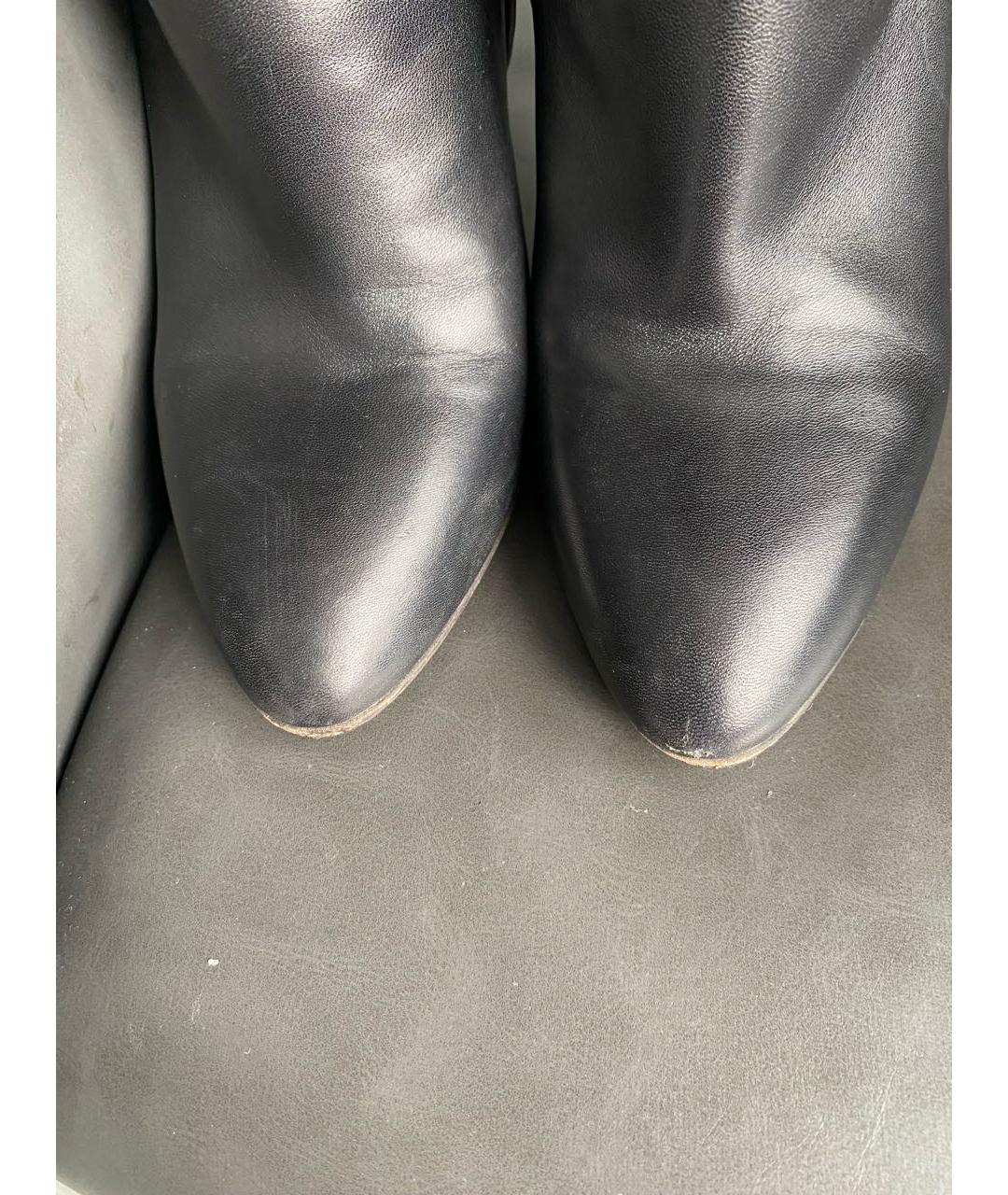 GUCCI Черные кожаные сапоги, фото 3