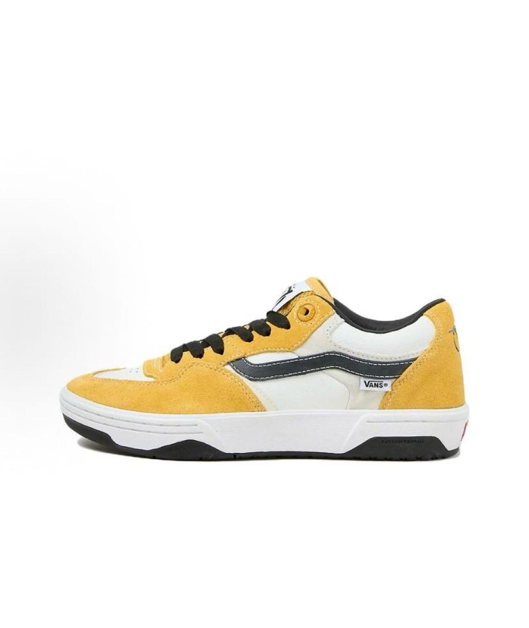 VANS Желтые кожаные кроссовки, фото 2