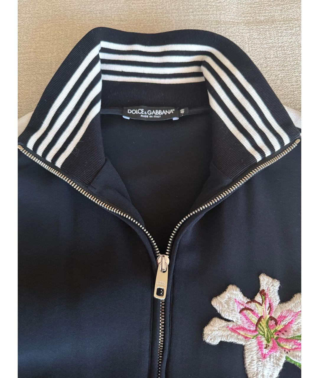 DOLCE&GABBANA Черный вискозный костюм с брюками, фото 3