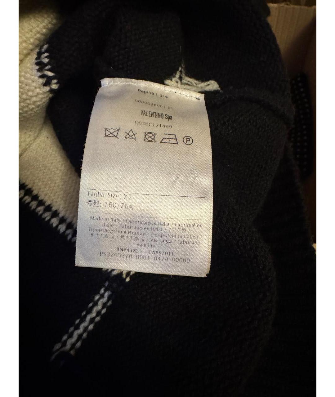 VALENTINO Черный кашемировый джемпер / свитер, фото 3