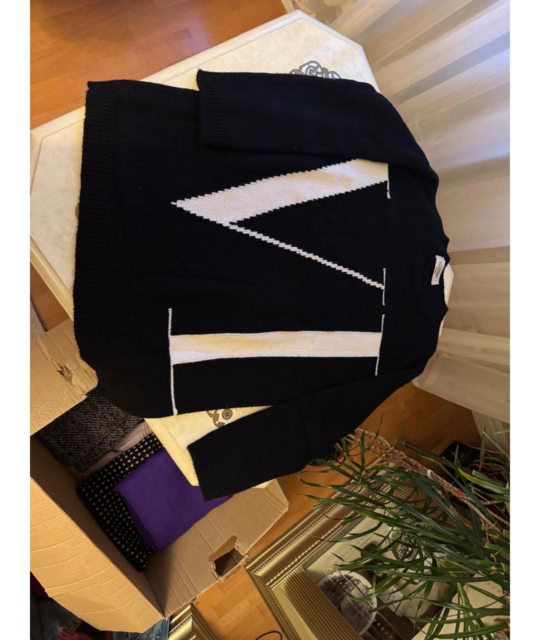 VALENTINO Черный кашемировый джемпер / свитер, фото 4