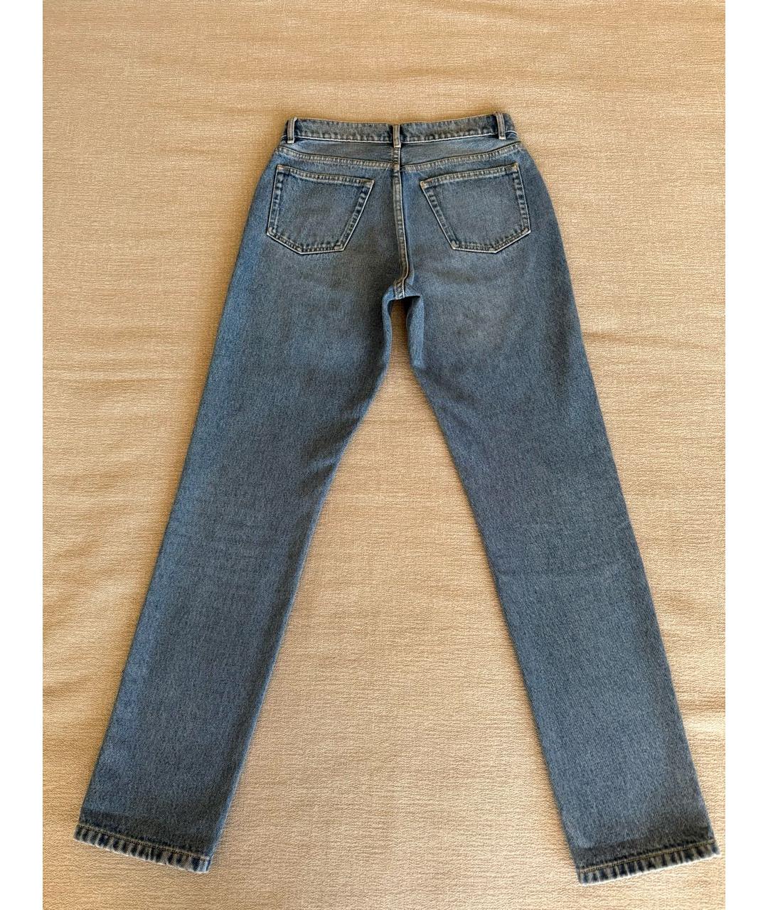 BALENCIAGA Голубые хлопковые джинсы слим, фото 2