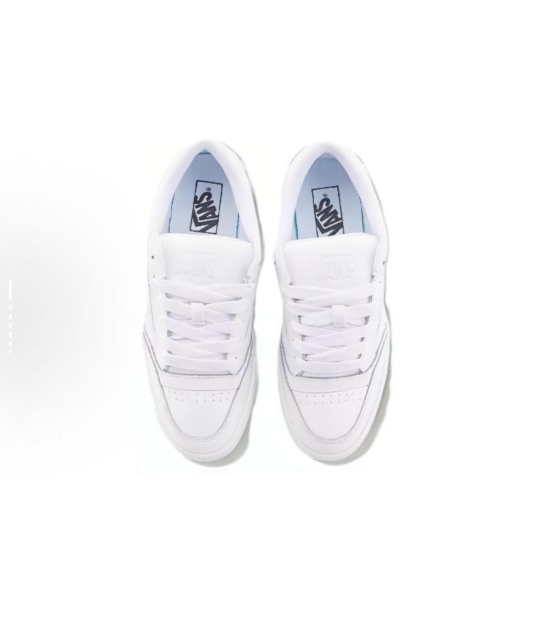 VANS Белые кожаные кроссовки, фото 3