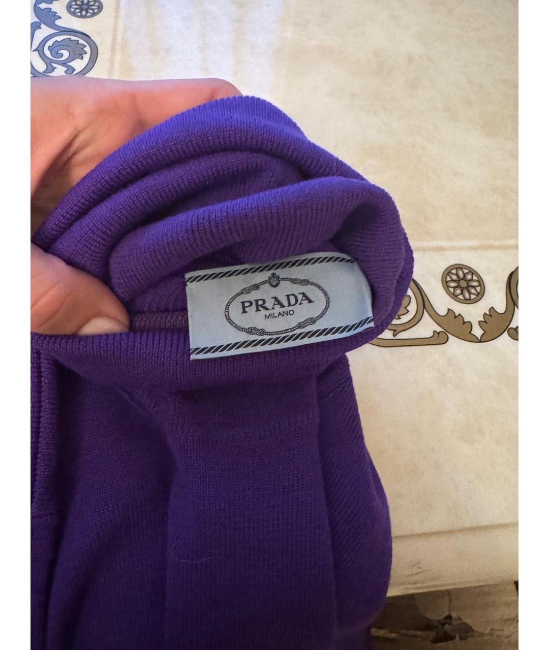 PRADA Фиолетовая шерстяная водолазка, фото 2