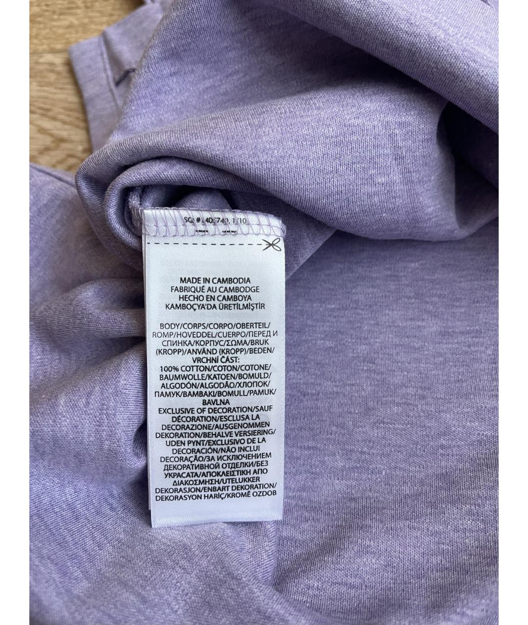 POLO RALPH LAUREN Фиолетовое хлопковое поло с коротким рукавом, фото 5