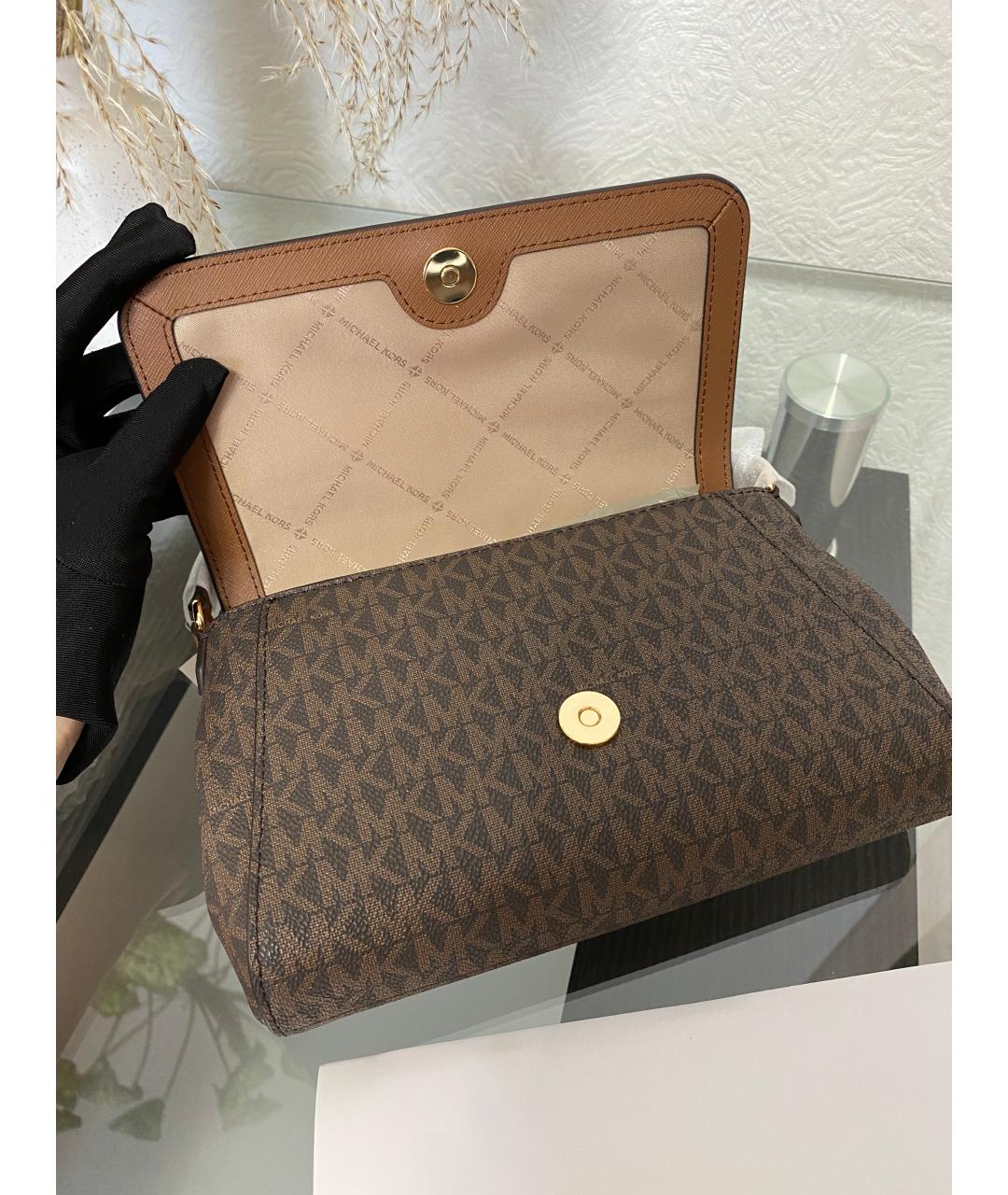 MICHAEL KORS Коричневая сумка через плечо, фото 7