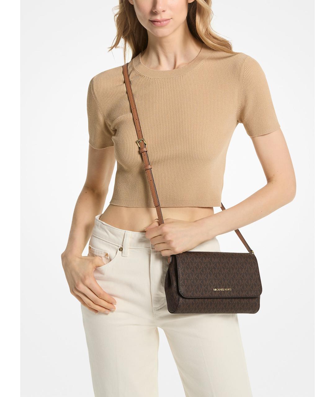 MICHAEL KORS Коричневая сумка через плечо, фото 4