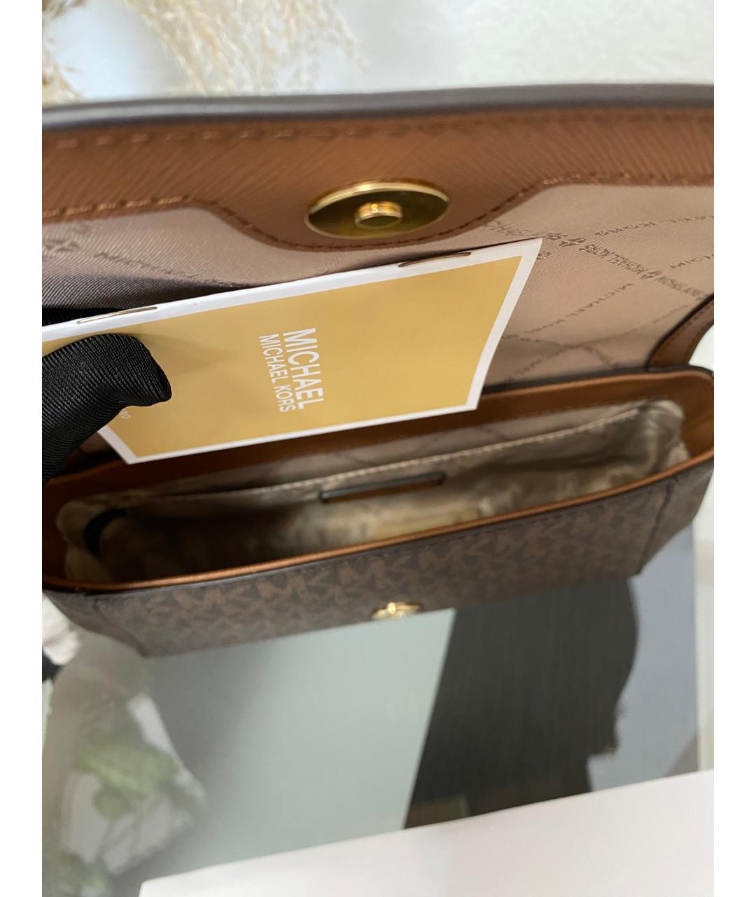 MICHAEL KORS Коричневая сумка через плечо, фото 8