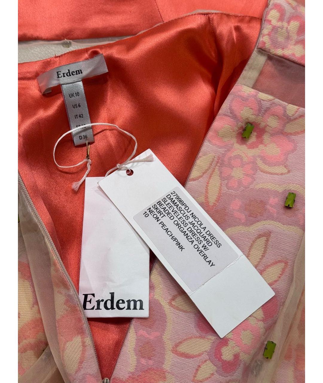 ERDEM Мульти полиэстеровое платье, фото 4