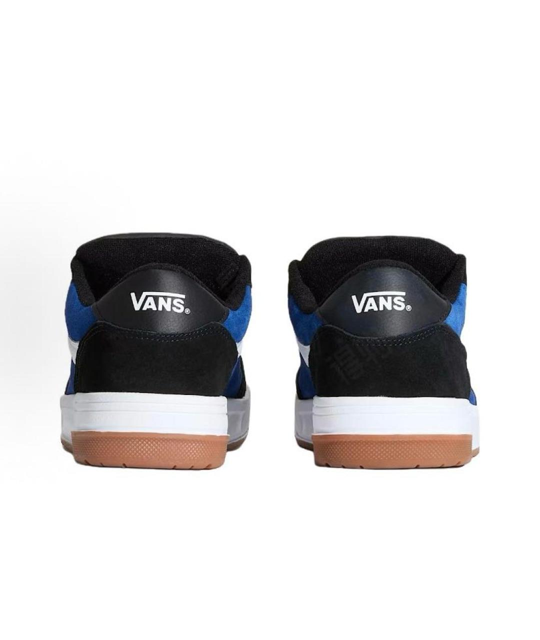 VANS Синие замшевые кроссовки, фото 4