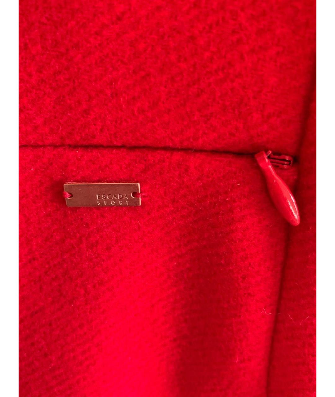 ESCADA Красное шерстяное пальто, фото 7