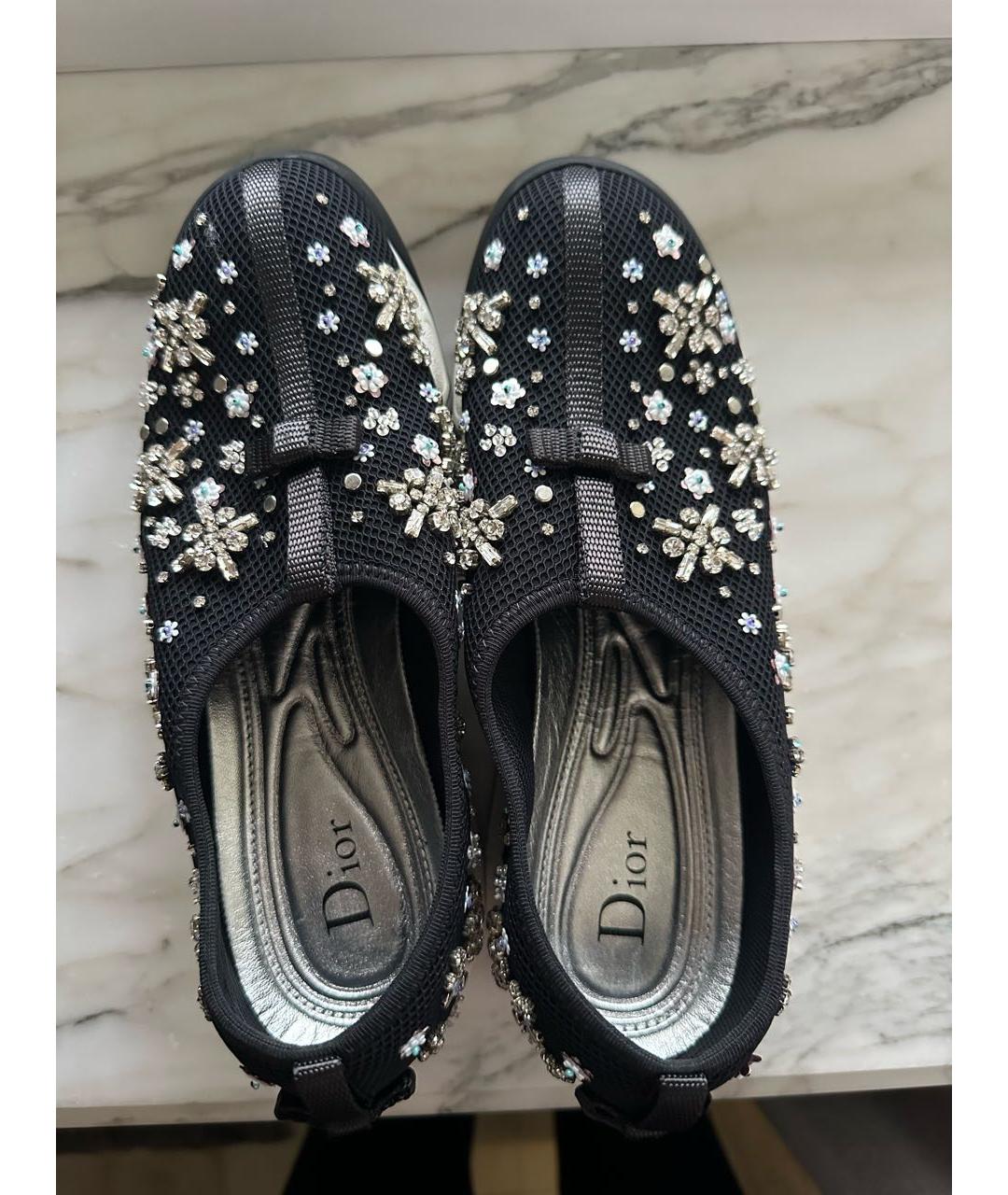 CHRISTIAN DIOR Черные слипоны, фото 3