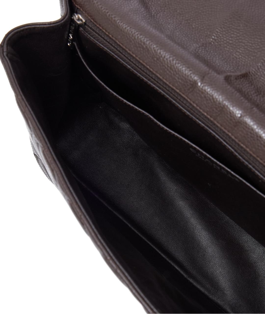 CHANEL Бордовая кожаная сумка через плечо, фото 7