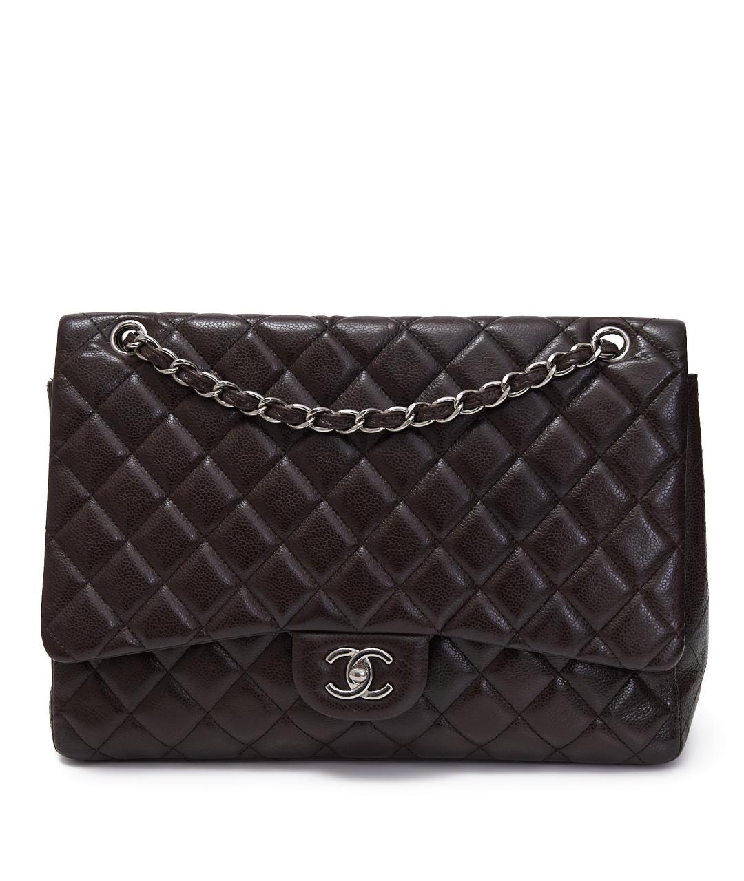 CHANEL Бордовая кожаная сумка через плечо, фото 1