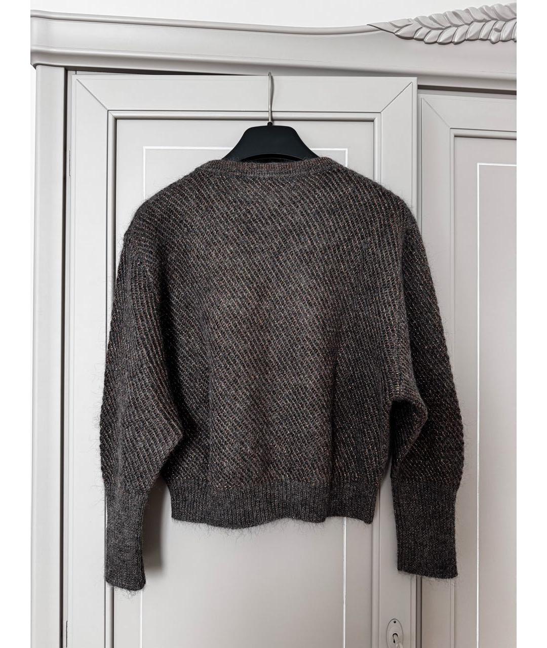 BRUNELLO CUCINELLI Коричневый шерстяной джемпер / свитер, фото 2