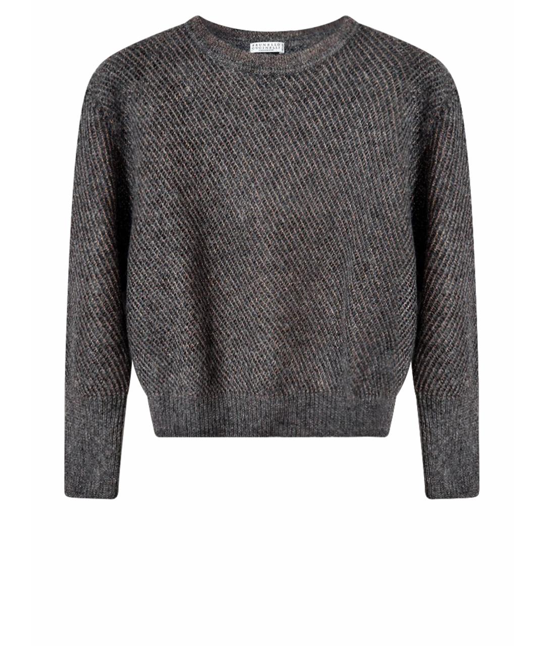 BRUNELLO CUCINELLI Коричневый шерстяной джемпер / свитер, фото 1