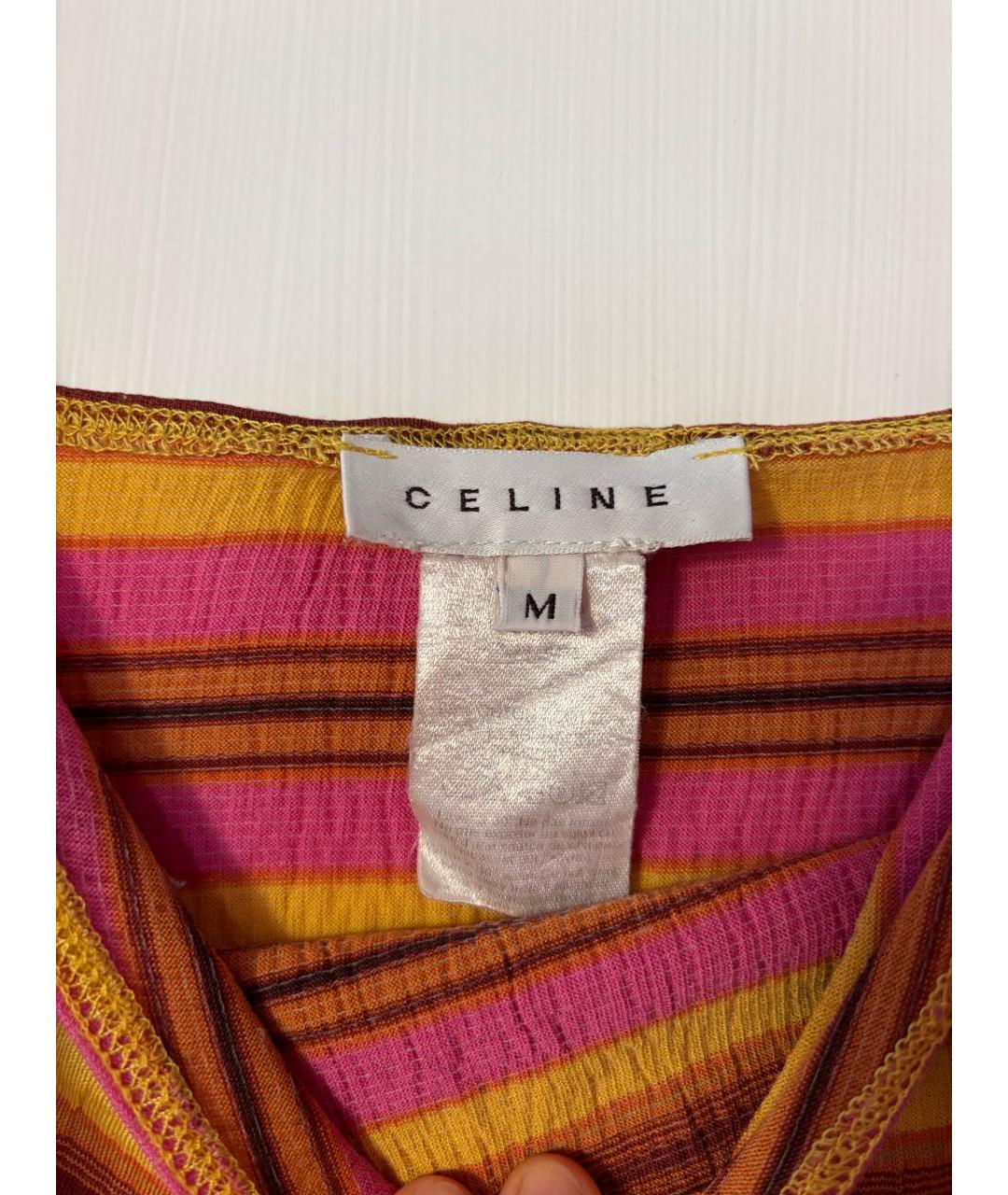 CELINE Красная хлопковая майка, фото 2