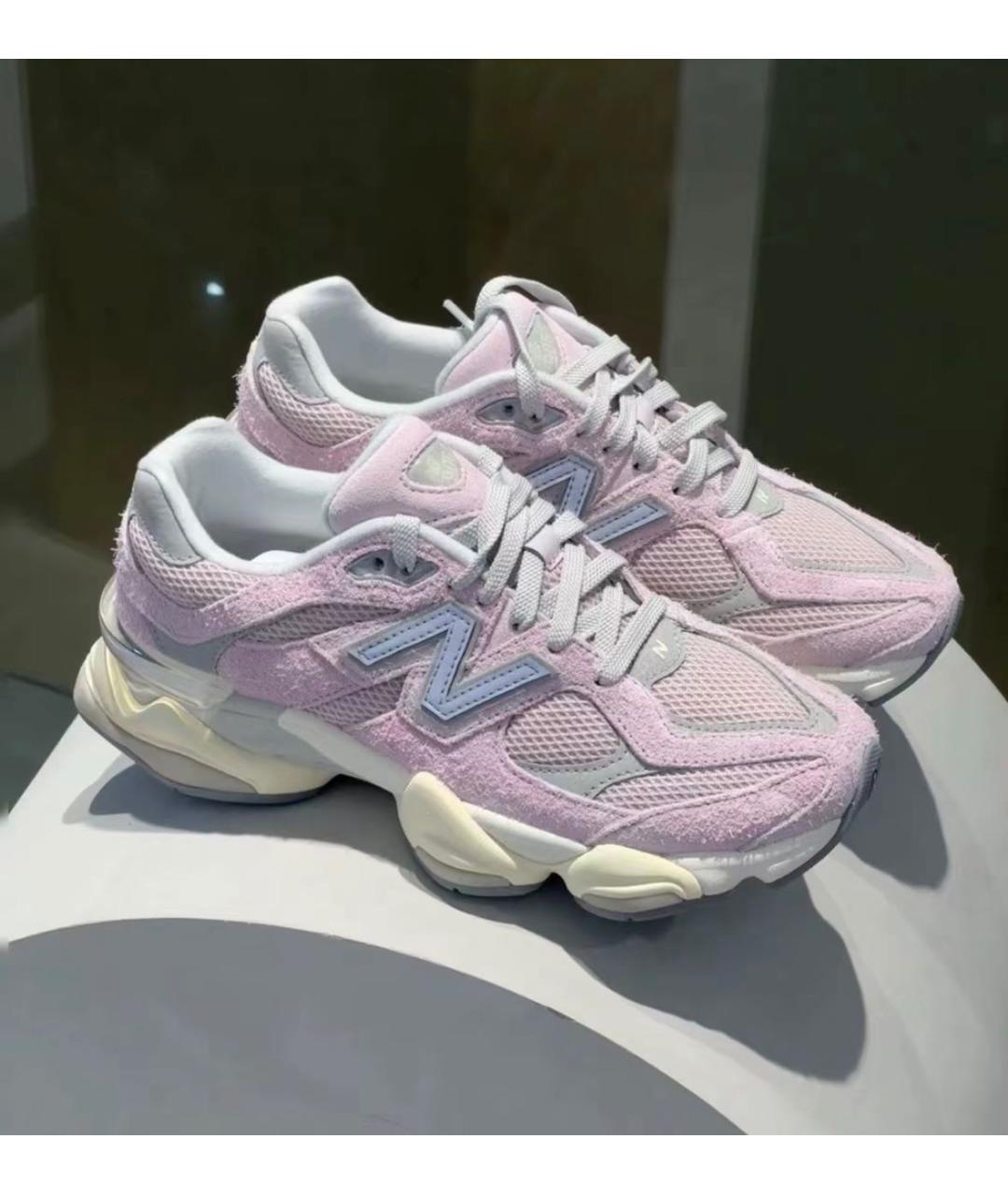 NEW BALANCE Розовые замшевые кроссовки, фото 2